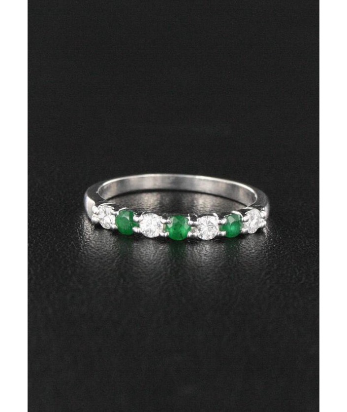 Bague Emeraude & Diamant 