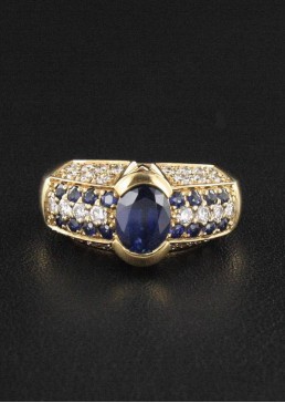 Bague Saphir & Diamant