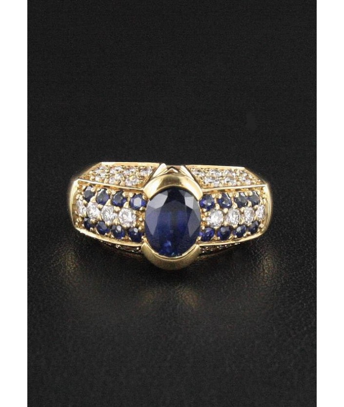 Bague Saphir & Diamant