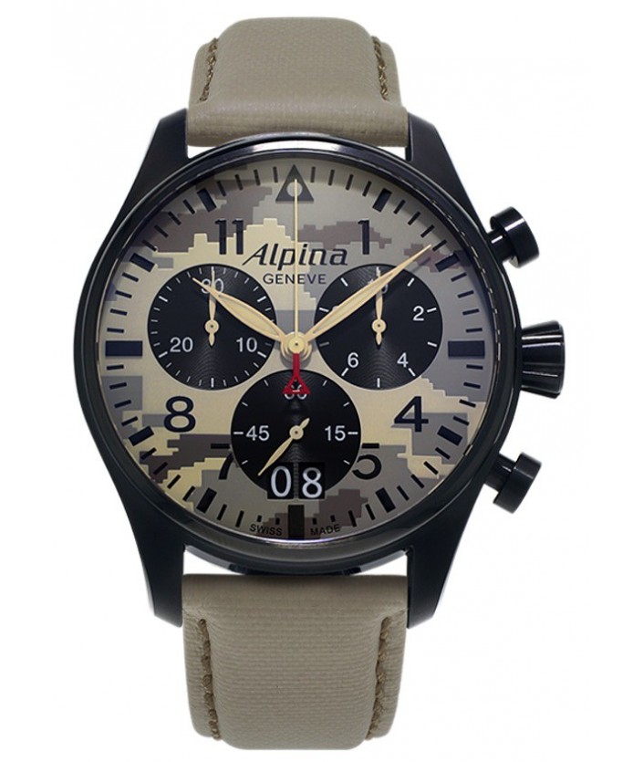Startimer Pilot Chronograph Big Date Desert Camouflage