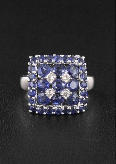 Bague Saphir & Diamant