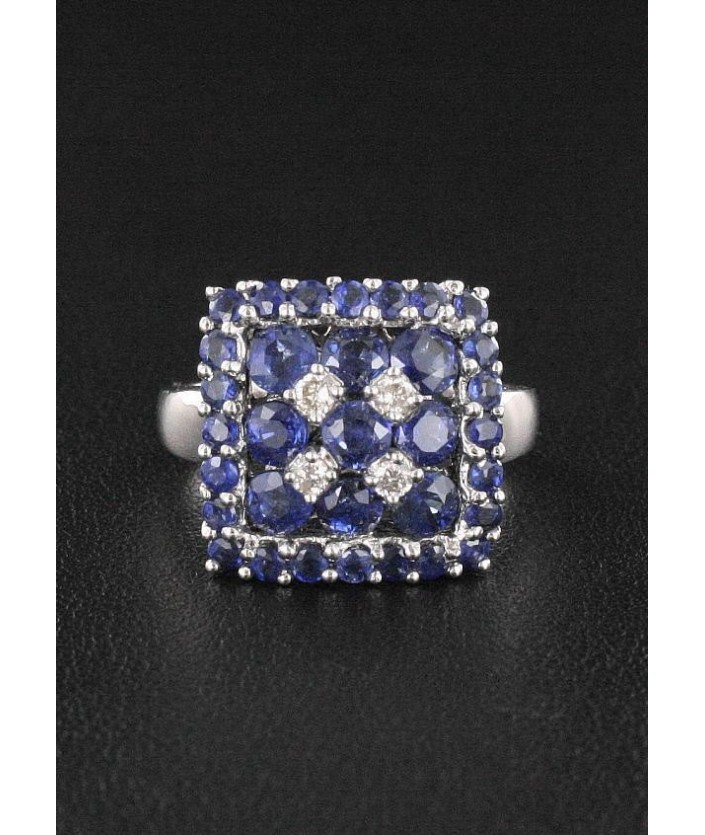 Bague Saphir & Diamant