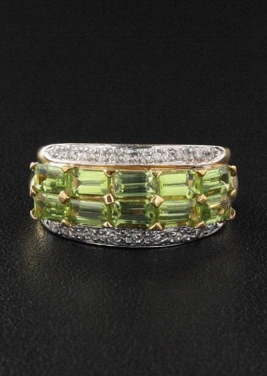 Bague Péridot & Diamant