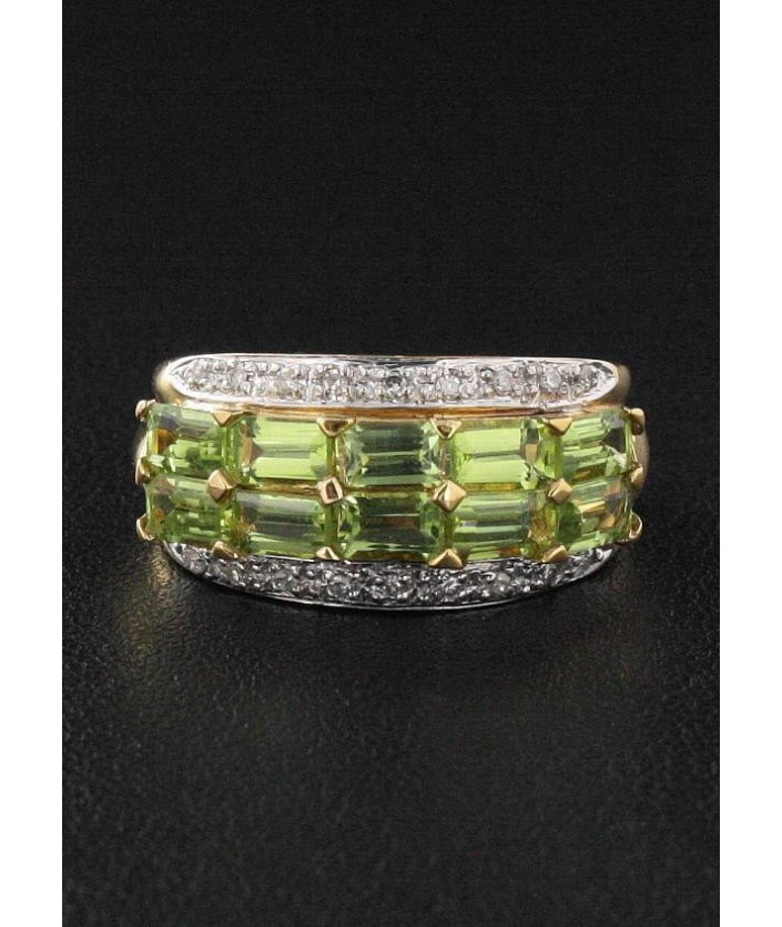Bague Péridot & Diamant