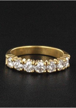 Bague 1/2 Alliance Diamant