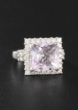 Bague Améthyste & Diamant