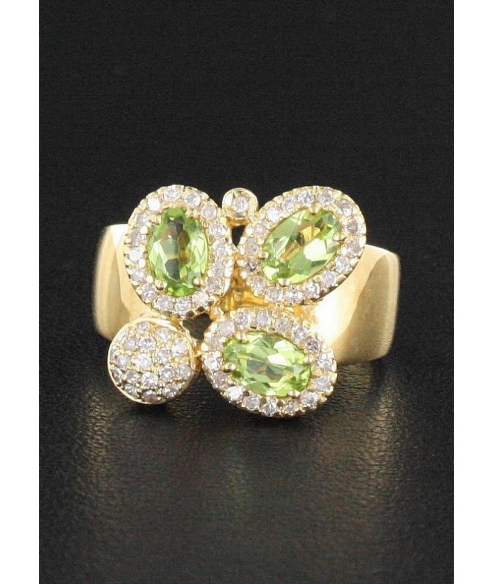 Bague Péridot & Diamant