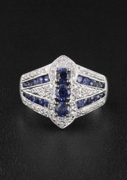 Bague Saphir & Diamant