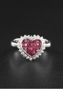 Bague Rubis & Diamant