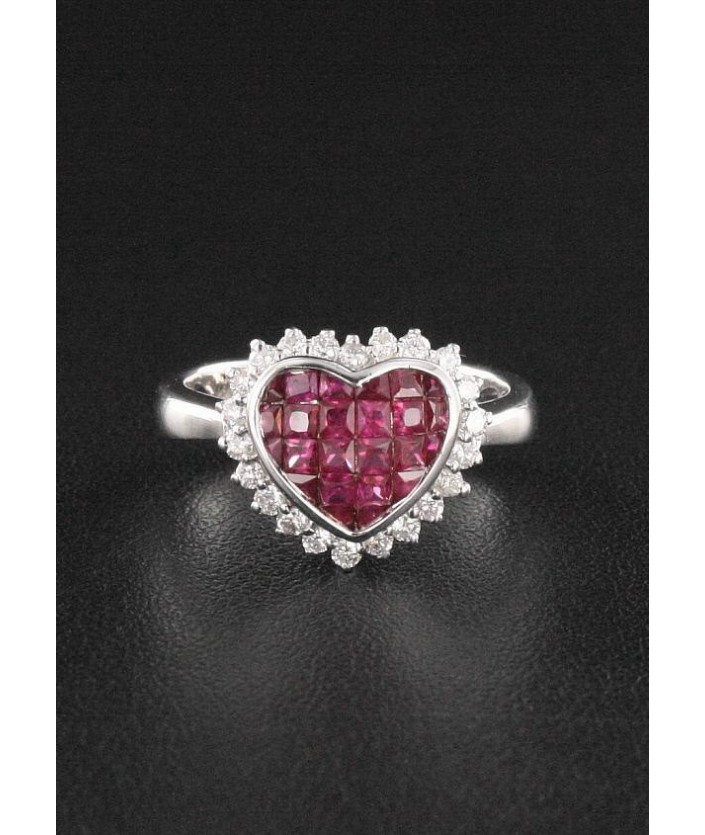 Bague Rubis & Diamant