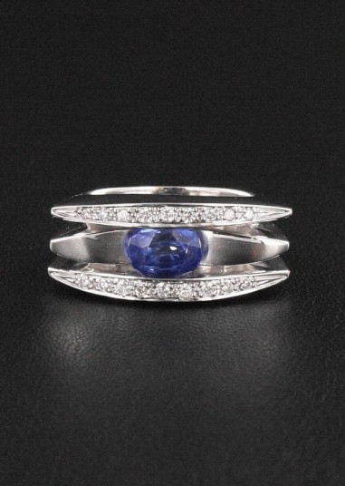 Bague Saphir & Diamant