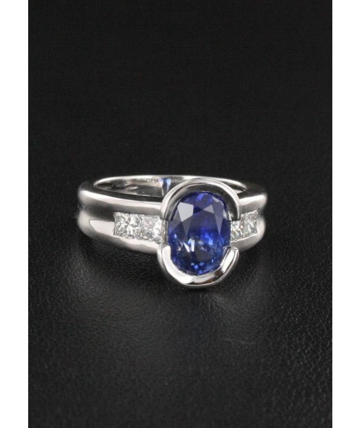 Bague Saphir & Diamant