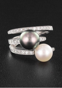 Bague Perle & Diamant
