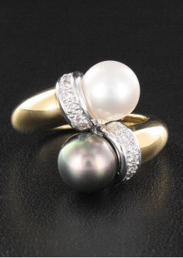 Bague Perle & Diamant