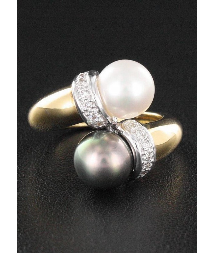 Bague Perle & Diamant