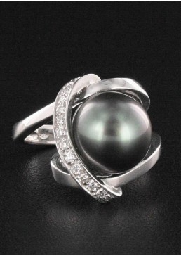Bague Perle & Diamant