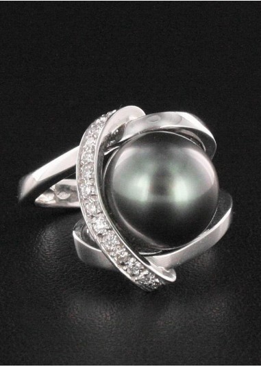 Bague Perle & Diamant