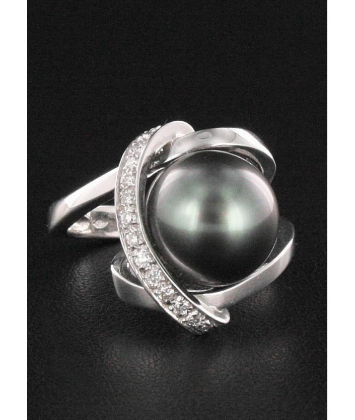 Bague Perle & Diamant
