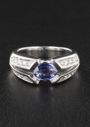 Bague Saphir & Diamant