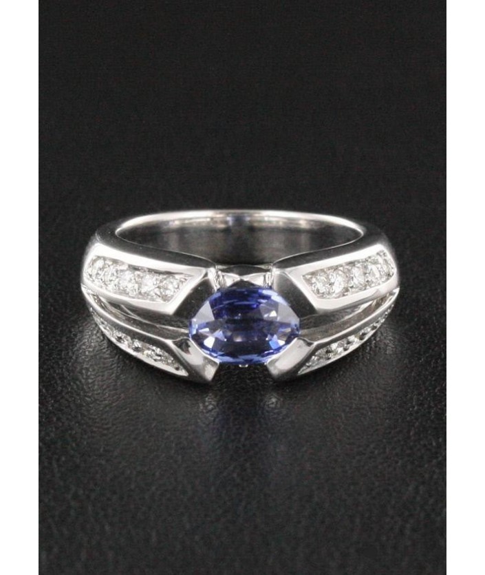 Bague Saphir & Diamant