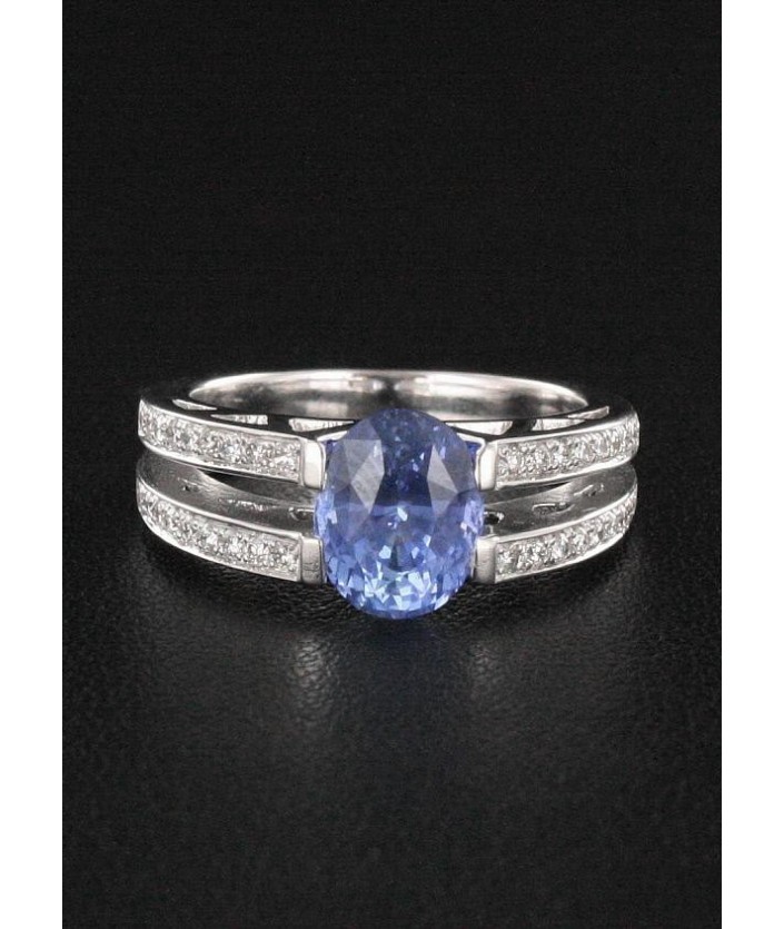 Bague Saphir & Diamant