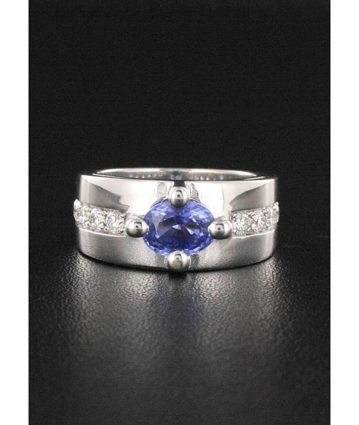 Bague Saphir & Diamant