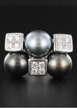 Bague Perle & Diamant