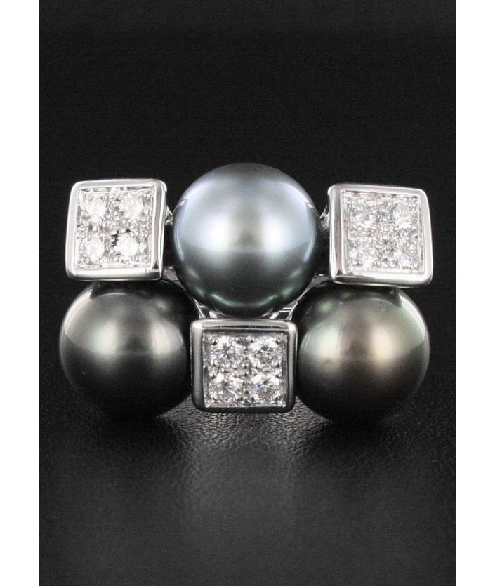 Bague Perle & Diamant
