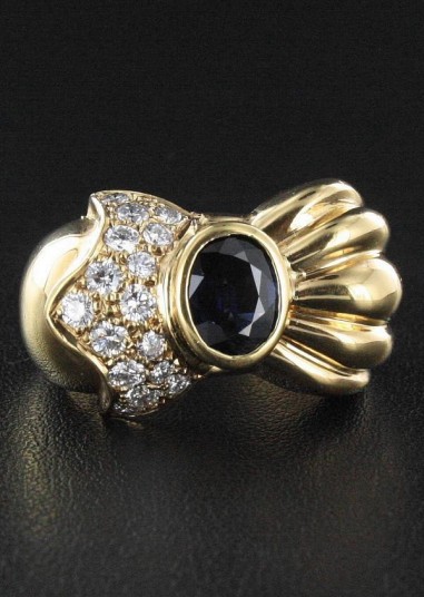 Bague Saphir & Diamant