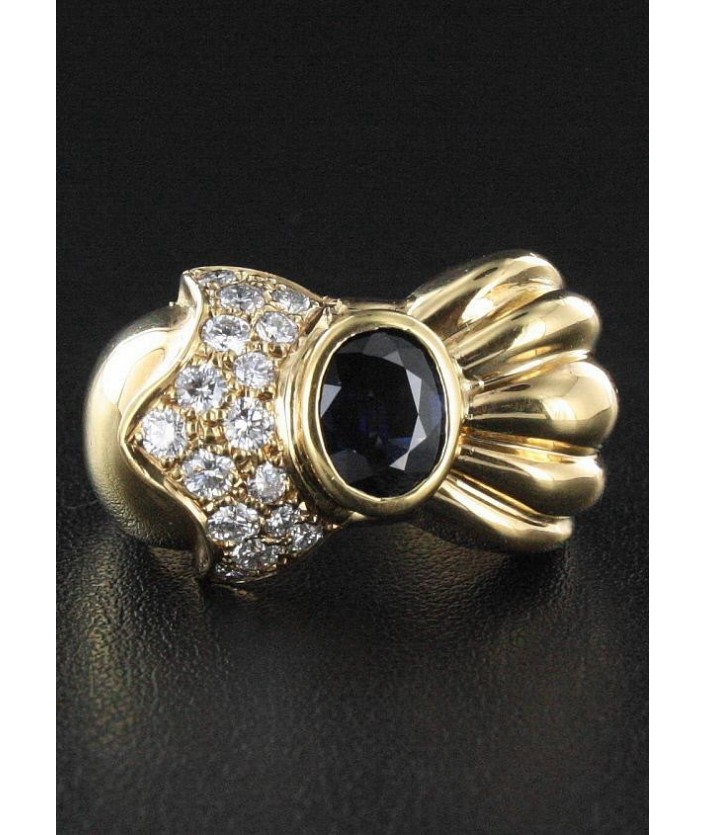 Bague Saphir & Diamant