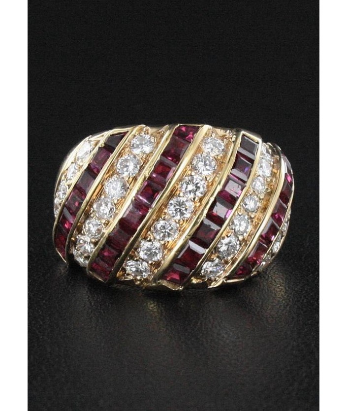 Bague Rubis & Diamant
