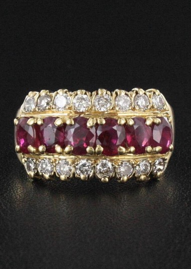 Bague Rubis & Diamant