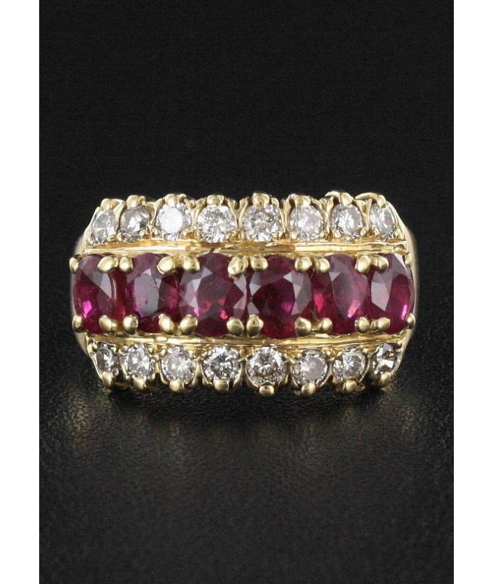 Bague Rubis & Diamant