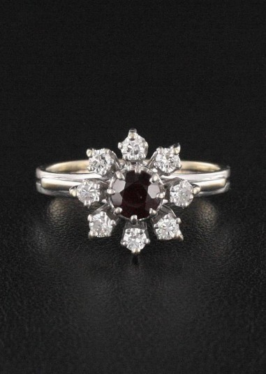 Bague Rubis & Diamant