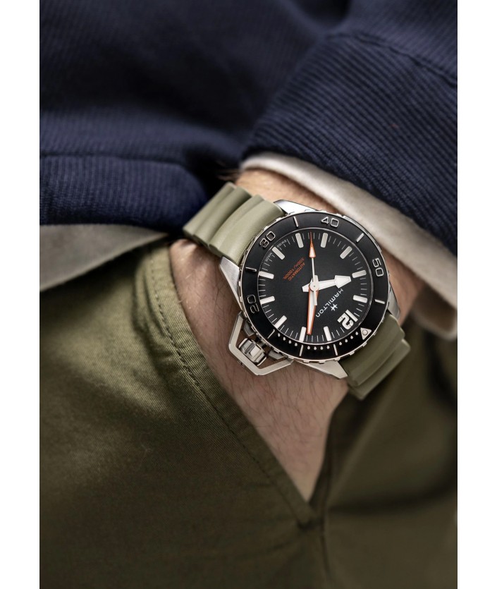 Khaki Navy Frogman Auto H77825331