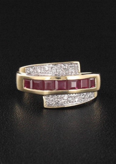 Bague Rubis & Diamant