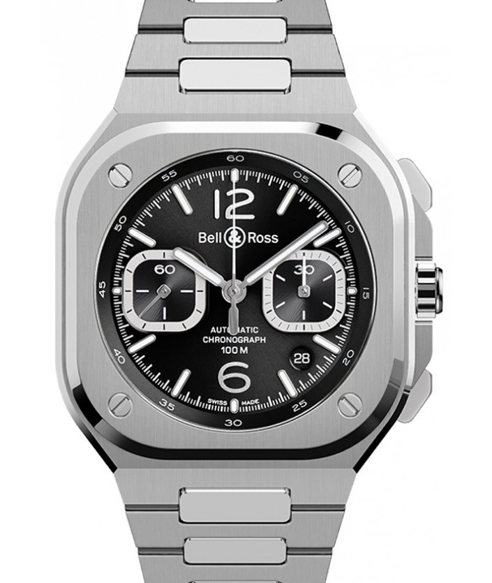 BR 05 Chrono Black Steel