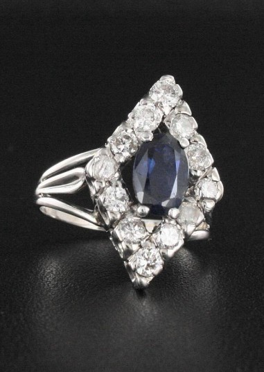 Bague Saphir & Diamant
