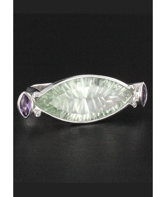 Bague Améthyste, Quartz & Diamant