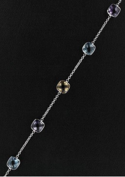 Bracelet Améthyste, Topaze & Citrine