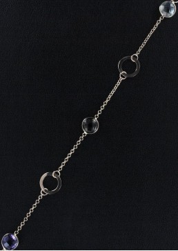 Bracelet Améthyste et Quartz fumé