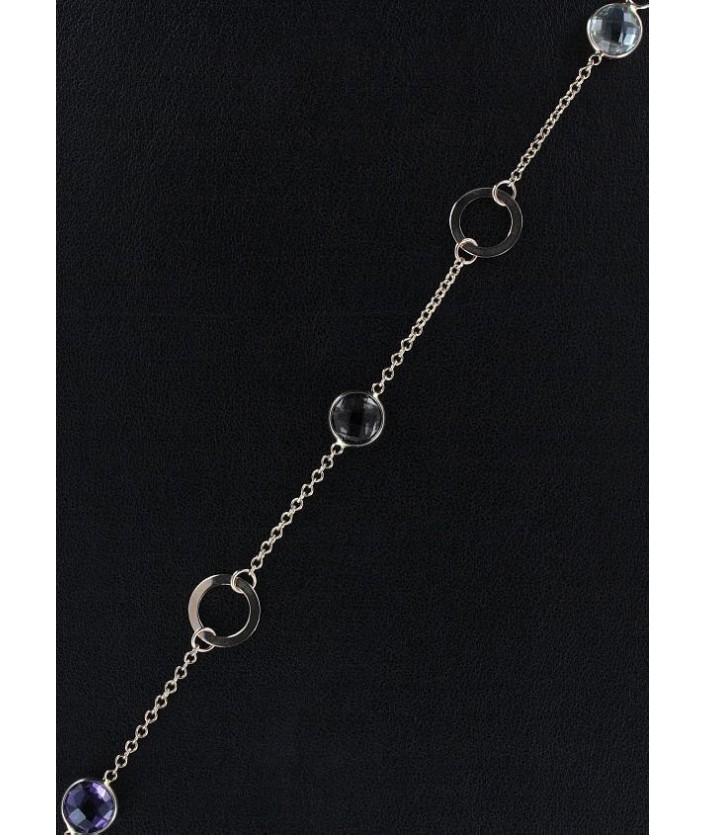 Bracelet Améthyste et Quartz fumé