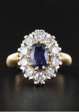 Bague Saphir & Diamant