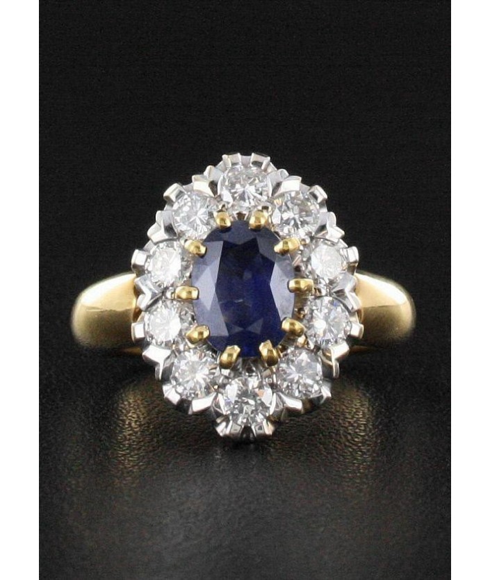 Bague Saphir & Diamant