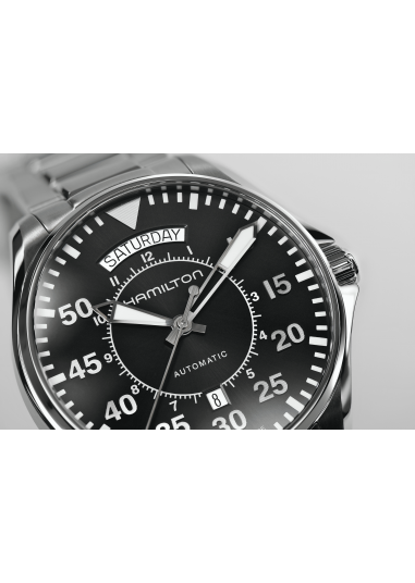 Khaki Aviation Pilot Day Date Auto H64615135