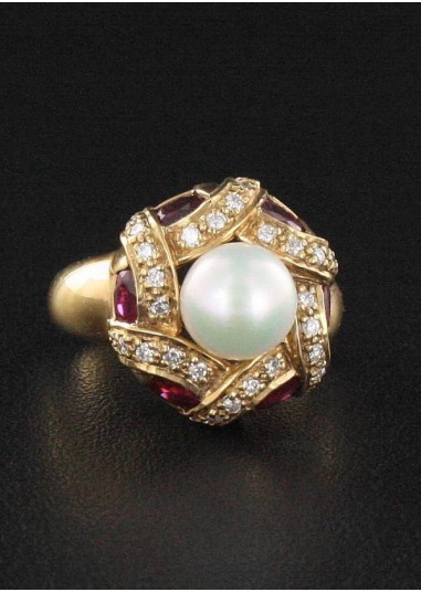 Bague Rubis & Diamant