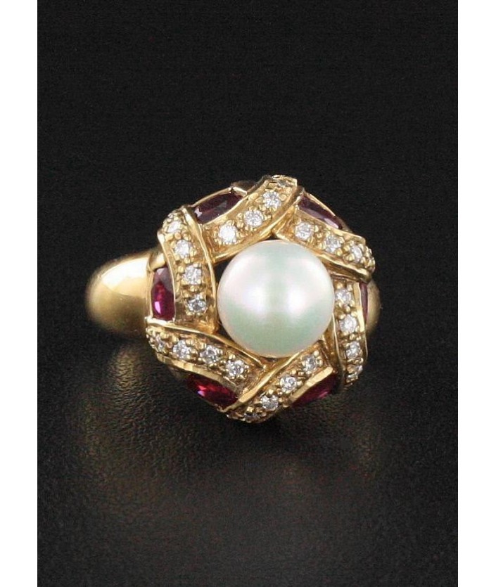 Bague Rubis & Diamant