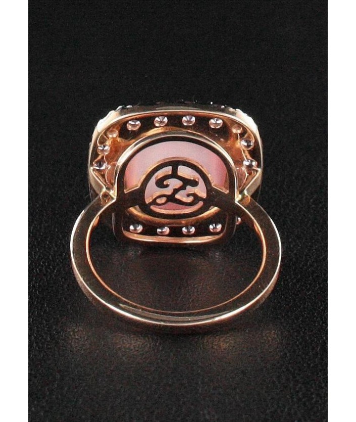 Bague Rhodolite & Nacre 