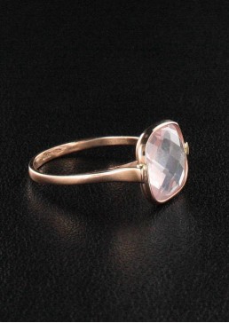 Bague Quartz rose 2