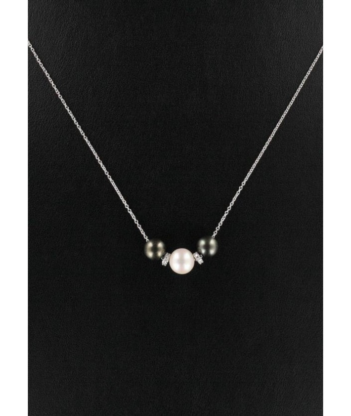 Pendentif Perle & Diamant